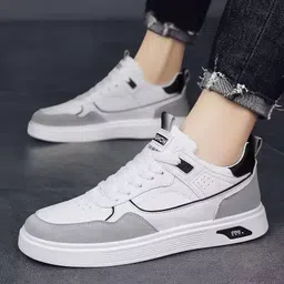 echor ESGZWH03, White Casual Sneakers For Men image 3
