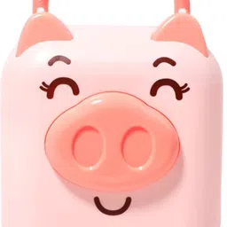 crafty cuddle Pig Shape Coin Box with Lock & Key for Boys and Girls/ Cute Cartoon Coin Bank image 1