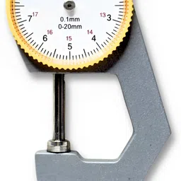 ziodic Precision Dial Pocket Flat Head Thickness Gauge Gage with Size 0mm to 10mm Precision Dial Pocket Flat Head Thickness Gauge Gage with Size 0mm to 10mm Dial Caliper image 5