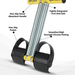 ajro deal Double Spring Tummy Trimmer- Fitness Equipment (Black) Ab Exerciser image 2