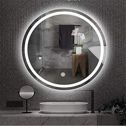 Round Touch Sensor Bright Light Neutral White Light 4000K (24"x24") Bathroom Mirror-image-58