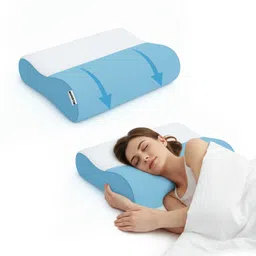 Memory Foam Orthopaedic Pillow Pack of 1 Solid Orthopedic, Neck, Relief, Memory, Foam, Comfort, Contour, Support-image-54