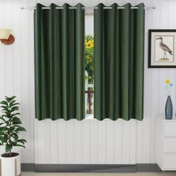 panipat textile hub 152.4 cm (5 ft) Polyester Window Curtain (Pack Of 2)-picture-20