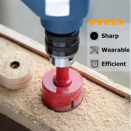 uptodateprouducts 1 PCS 28mm Speed Bi-Metal Hole Saw, Cornhole Board Drill Bit with Positive Rake Teeth for Soft Metal, Drywall, Plastic, Wood, Fiberboard image 5