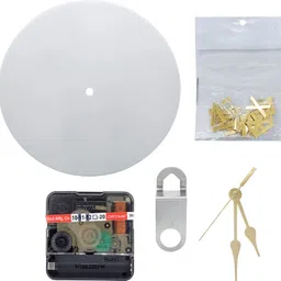 r h lifestyle Round Acrylic Clear Clock Base Full Set Roman Numbers DIY Resin Art Clock 6 Inch-picture-11