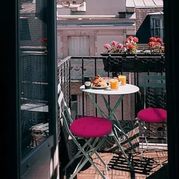 wondershala Cotton Chair Pad Pack of 2 Solid Antique Round Chair Cushion Round Chairpad image 3