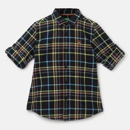 United Colors of Benetton Boys Tartan Checks Cotton Casual Shirt-picture-41