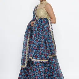 Kesarya Ready to Wear Cotton Lehenga & Unstitched Blouse With Dupatta image 4