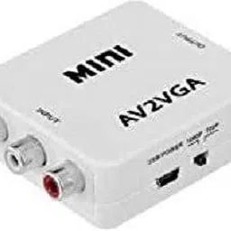 Mak World TV-out Cable AV to VGA Converter Box AV RCA to VGA Video with Audio to PC HDTV Converter-picture-21