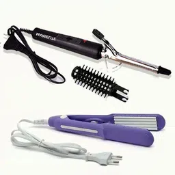 MARSELITE Best Combo Newnova Hair Curler & Hair Crimper Machine for Girls (Curler+Crimper) Personal Care Appliance Combo-picture-11