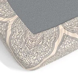 Dreamscape Purple Ethnic Motifs Pure Cotton 140 TC Single Fitted Bedsheet & Pillow Cover image 5