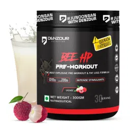 Denzour Nutrition BEE-HP Pre-Workout with 750mg Creatine Monohydrate & 4500mg Beta-Alanine, Intense Energy with Fat Loss Formula 300g-picture-11