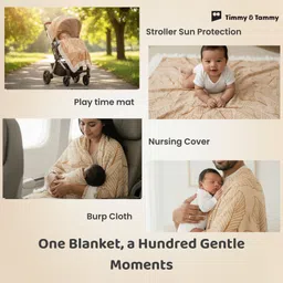 timmy & tammy Floral Crib Dohar for Mild Winter image 4