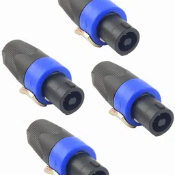 balrama 4pc Neutrik Powercon NL4FC Speakon Cable Connector 4 Pole 4 Pin Socket Plug Mike 1000 W AV Control Amplifier-picture-21