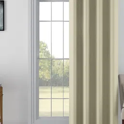 SWAYAM Beige & Green Room Darkening Door Curtain-picture-42
