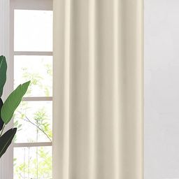 URBAN SPACE Beige Solid Cotton Black Out Window Curtain-picture-28