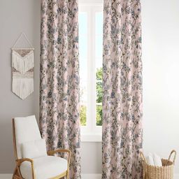 tundwal's Blue & Pink 2 Pieces Floral Room Darkening Long Door Curtain-picture-45
