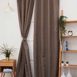 Ariana Brown 1 Pieces Black Out Long Door Curtain-image-15