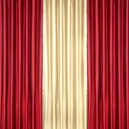 Panipat Textile Hub Red & Beige 3 Pcs Door Curtain-image-89