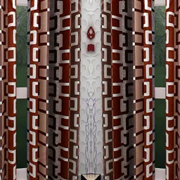 Panipat Textile Hub Brown & White 4 Pcs Long Door Curtain-picture-36