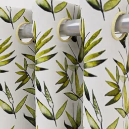 HAPPY HUES Green Floral Door Curtain image 2