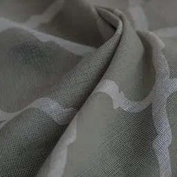 Huesland Grey & White Ethnic Motifs Room Darkening Door Curtain image 4