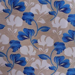 ROMEE Set of 2 Beige & Blue Floral Door Curtain image 4