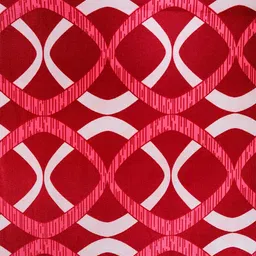 ROMEE Maroon Set of 2 Geometric Room Darkening Door Curtain image 4