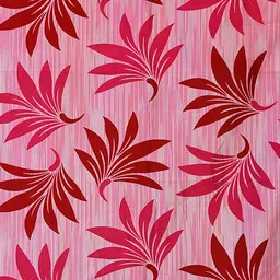 Cortina Pink Set of 2 Fancy Valance Floral Printed Long Door Curtains image 3