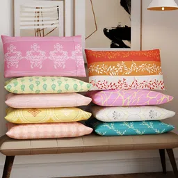 Layers Color Sense Ivy Green Ethnic Motif Double Bedsheet with 2 Pillow Covers image 4