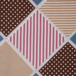 Cortina Peach-Coloured & Maroon Geometric 140 TC Queen Bedsheet with 2 Pillow Covers-picture-26
