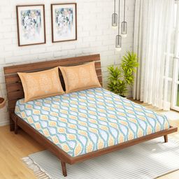 SPACES Unisex Blue Bedsheets-picture-24