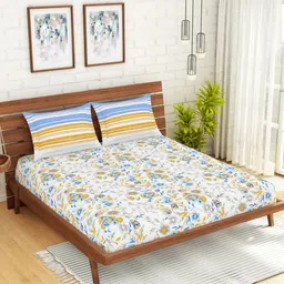 SPACES Unisex Blue Bedsheets-image-49