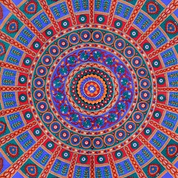 POORAK Red & Blue Floral 104 TC Cotton Single Bedsheet with 1 Pillow Cover image 2