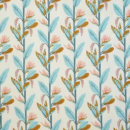 MORADO Green & Cream-Coloured Floral 210 TC Queen Bedsheet with 2 Pillow Covers image 3