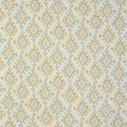 BREVARD Off White & Grey Geometric 210 TC Single Bedsheet with 1 Pillow Cover image 4