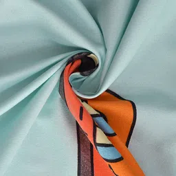 BREVARD Blue & Red Cartoon Characters 180 TC Fitted Queen Bedsheet with 2 Pillow Covers image 3