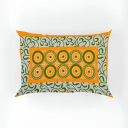 Aura Yellow & White Floral 120 TC Single Bedsheet With 2 Pillow Covers image 4