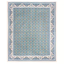 BELLA CASA Green Ethnic Motifs 180 TC Cotton Double Flat King Bedsheet & 2 Pillow Covers image 2