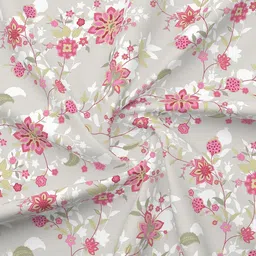 Boutique Living India Siesta White Printed 200 TC Cotton King Bedsheet Set 2.74m x 2.74m image 2