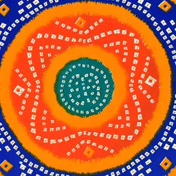 POORAK Green & Orange Cotton 104 TC Single Bedsheet with 1 Pillow Covers image 4