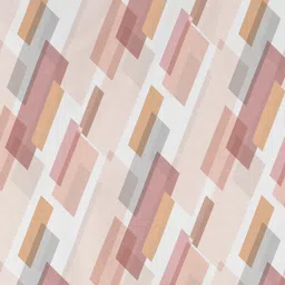 DDecor Pink & Grey Geometric 140 TC Cotton Queen Bedsheet with 2 Pillow Covers image 2