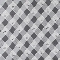 HERE&NOW White & Grey Geometric Cotton 120 TC Queen Bedsheet With 2 Pillow Covers image 3