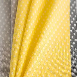 JC HOME Grey & Yellow Geometric 160 TC King Bedsheet with 2 Pillow Covers image 3