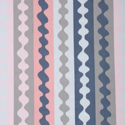 KLOTTHE Blue & Pink Printed 300TC Fitted Double King Bedsheet With 2 Pillow Covers image 5