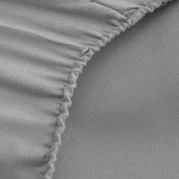 JC HOME Grey Fitted 150 TC King Bedsheet With 2 Pillow Covers image 2