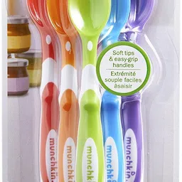 munchkin Soft-Tip Infant Spoons - Pack of 6 - BPA Free Plastic - Plastic image 1