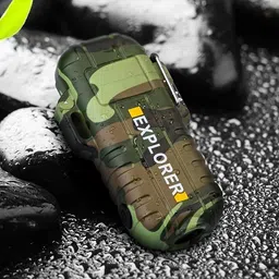 vedara USB Type-C Rechargeable Flameless, Waterproof Windproof, Dustproof Camping Lighter with LED Torch Pocket Lighter image 2