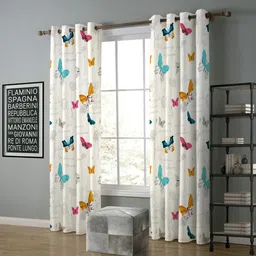 tramb 152 cm (5 ft) Polyester Semi Transparent Window Curtain (Pack Of 2)-picture-13