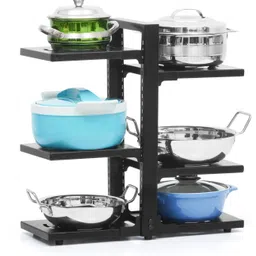 livzing Utensil Kitchen Rack 6-Tier Adjustable Metal Kitchen Organizer Shelf-Pot Pan Organizer Iron image 1